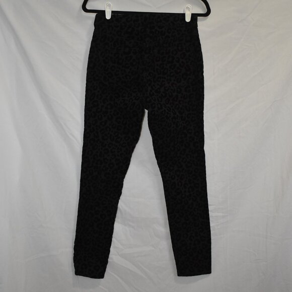 Madewell Size 26 Black Jeans Cheetah Print - Picture 7 of 8